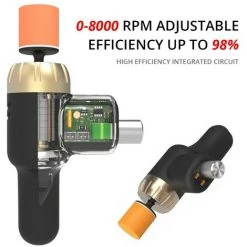 FUIENKO Polisseuse électrique Pour Voiture, Machine à Polir, à Cirer, Outil De Réparation Des Rayures De Surface Automobile, Vitesse Mini Réglable, Ensemble 8000r,scratch Machine Set -Ponceuse et polisseuse Soldes 65406044 3