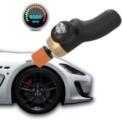 FUIENKO Polisseuse électrique Pour Voiture, Machine à Polir, à Cirer, Outil De Réparation Des Rayures De Surface Automobile, Vitesse Mini Réglable, Ensemble 8000r,scratch Machine Set -Ponceuse et polisseuse Soldes 65406044 5