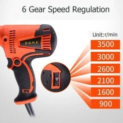 FUIENKO Polisseuse De Peinture Pour Voiture, 800W, 6 Vitesses, 3500 Tr/min, 220V, Machine à Polir, Soins, Pon?age, Outils Pour Le Nettoyage De Revêtement,Fédération De Russie,Option 1 -Ponceuse et polisseuse Soldes 65406338 2