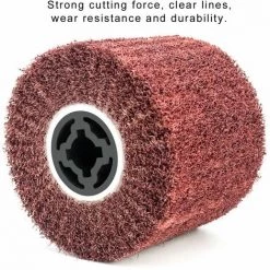 OSQI Brosse Abrasive Brosse En Fibre Synthétique Pour Rénovateur Extérieur, Ø120x100x19mm, Grain 60 -Ponceuse et polisseuse Soldes 65500546 3