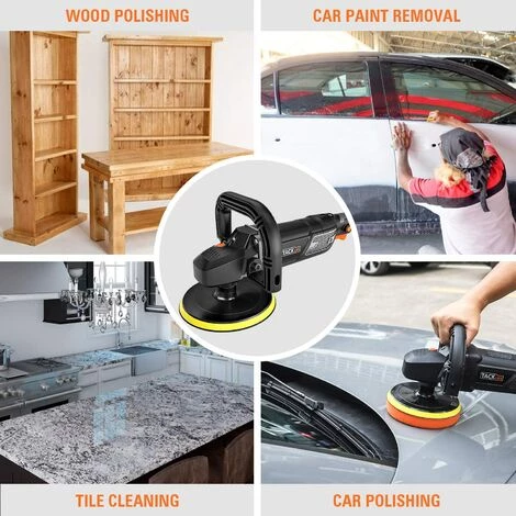 MVPOWER Polisseuse Excentrique 1500W. 180/150 MM Tampon De Polissage, 6 Vitesse Variable 3 MVPOWER Polisseuse Excentrique 1500W. 180/150 MM Tampon De Polissage, 6 Vitesse Variable