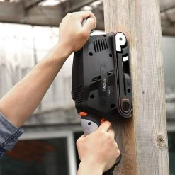 GIZCAM Ponceuse à Bande 600 W Avec Vitesses Réglables De 360 ​​à 560 Tr/min, 13 Bandes 75 X 457 Mm, Moteur Puissant En Cuivre Pur, Câble De 3 Mètres. -Ponceuse et polisseuse Soldes 65919391 4