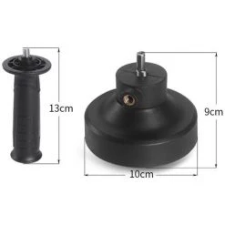 ASUPERMALL Tête De Polissage De Voiture Multifonctionnelle, Tête De Conversion De Machine De Polissage DA Avec Tampons En Mousse/laine, Kit De Polissage De Voiture Pour L'épilation à La Cire, Le Polissage -Ponceuse et polisseuse Soldes 66628400 5