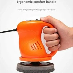 DENUOTOP Polisseuse De Voiture, Machine à Polir Et à Cirer électrique 40W, Set De Ponceuse Portable Pour Polir Et Cirer, Orange -Ponceuse et polisseuse Soldes 66795779 4