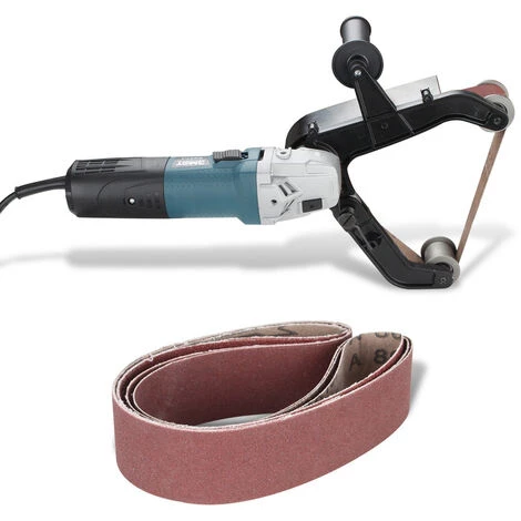 SWANEW Ponceuse à Bande Ponceuse à Bande Acier De Polissage Travail Efficace Meuleuse De Tuyau Polisseuse - Bleu 3 SWANEW Ponceuse à Bande Ponceuse à Bande Acier De Polissage Travail Efficace Meuleuse De Tuyau Polisseuse - Bleu