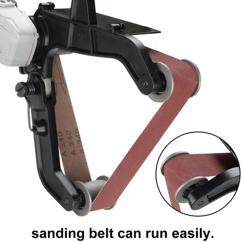 SWANEW Ponceuse à Bande Ponceuse à Bande Acier De Polissage Travail Efficace Meuleuse De Tuyau Polisseuse - Bleu 6 SWANEW Ponceuse à Bande Ponceuse à Bande Acier De Polissage Travail Efficace Meuleuse De Tuyau Polisseuse - Bleu – Image 4