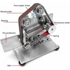LIFCAUSAL Meuleuse Multifonctionnelle Mini Ponceuse à Bande électrique Bricolage Polissage Rectifieuse Cutter Bords Affûteur 9 LIFCAUSAL Meuleuse Multifonctionnelle Mini Ponceuse à Bande électrique Bricolage Polissage Rectifieuse Cutter Bords Affûteur -Ponceuse et polisseuse Soldes 67359764 4