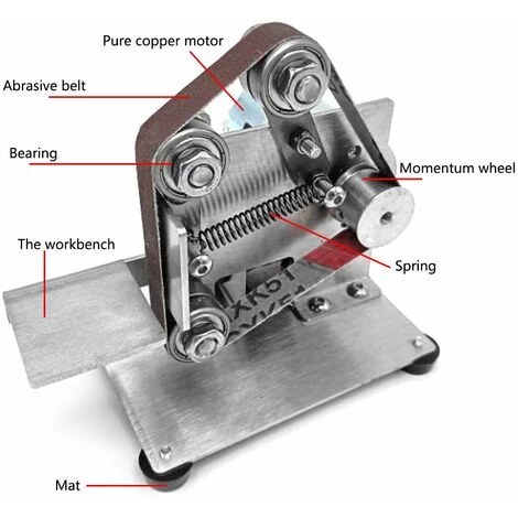 LIFCAUSAL Meuleuse Multifonctionnelle Mini Ponceuse à Bande électrique Bricolage Polissage Rectifieuse Cutter Bords Affûteur 6 LIFCAUSAL Meuleuse Multifonctionnelle Mini Ponceuse à Bande électrique Bricolage Polissage Rectifieuse Cutter Bords Affûteur – Image 4