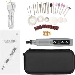 HAPPYSHOPPING Mini Meuleuse électrique à Vitesse Réglable Stylo De Sculpture électrique Portable Mini Polisseuse Rechargeable Par USB Stylo De Sculpture Et De Coupe électrique ,Gris 8 HAPPYSHOPPING Mini Meuleuse électrique à Vitesse Réglable Stylo De Sculpture électrique Portable Mini Polisseuse Rechargeable Par USB Stylo De Sculpture Et De Coupe électrique ,Gris -Ponceuse et polisseuse Soldes 67446810 2