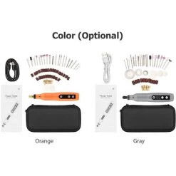 HAPPYSHOPPING Mini Meuleuse électrique à Vitesse Réglable Stylo De Sculpture électrique Portable Mini Polisseuse Rechargeable Par USB Stylo De Sculpture Et De Coupe électrique ,Gris 10 HAPPYSHOPPING Mini Meuleuse électrique à Vitesse Réglable Stylo De Sculpture électrique Portable Mini Polisseuse Rechargeable Par USB Stylo De Sculpture Et De Coupe électrique ,Gris -Ponceuse et polisseuse Soldes 67446810 4