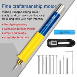 HAPPYSHOPPING Mini Stylo De Ponçage Batterie Lithium Ion Mini Meuleuse électrique De Poche Machine à Sculpter Meuleuse électrique IR X5 Stylo De Ponçage, Set I ( 9 Pièces Accessoires ) - Set I ( 9 Pièces Accessoires ) -Ponceuse et polisseuse Soldes 67446851 5