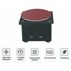 GRID COOL Mini Ponceuse à Disque Et Rouleau De Ponçage électrique Affûteuse De Bords 7 Vitesses Variables DIY Benchtop Polissage Ponceuse Pour Bois Métal Acrylique Pierre Polissage,10 Disques De Ponçage (prise UE Et Type 1) 8 GRID COOL Mini Ponceuse à Disque Et Rouleau De Ponçage électrique Affûteuse De Bords 7 Vitesses Variables DIY Benchtop Polissage Ponceuse Pour Bois Métal Acrylique Pierre Polissage,10 Disques De Ponçage (prise UE Et Type 1) -Ponceuse et polisseuse Soldes 67575192 2