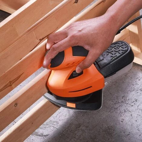 PEDY Ponceuse, 130W Avec 20 Pcs. Papiers Abrasifs, Patin De Ponçage Rotatif à 360°, 12 000 Tr/min Avec Système De Dépoussiérage Efficace, Pour Le Bricolage 3 PEDY Ponceuse, 130W Avec 20 Pcs. Papiers Abrasifs, Patin De Ponçage Rotatif à 360°, 12 000 Tr/min Avec Système De Dépoussiérage Efficace, Pour Le Bricolage