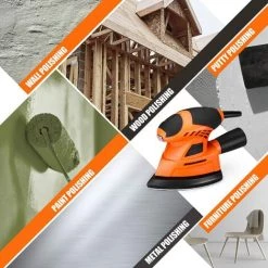 PEDY 12000 OPM Ponceuse électrique Avec 20 Papiers Abrasifs,pour Le Ponçage D'espaces Restreints Dans La Décoration De La Maison, Bricolage - PMS04A 10 PEDY 12000 OPM Ponceuse électrique Avec 20 Papiers Abrasifs,pour Le Ponçage D'espaces Restreints Dans La Décoration De La Maison, Bricolage - PMS04A -Ponceuse et polisseuse Soldes 67633858 4