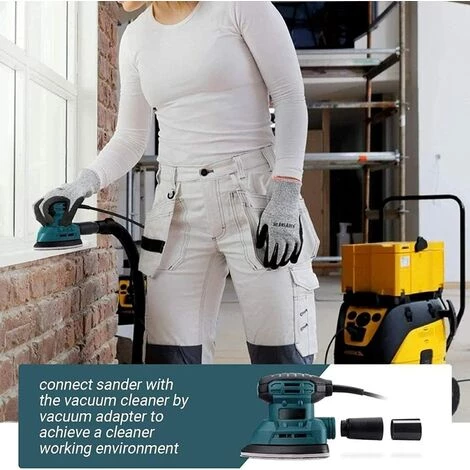 PEDY Ponceuse De Précision Pour Souris 12 000 OPM, 12 Papiers Abrasifs, Ponceuse électrique Avec Système De Dépoussiérage, Tuyau De Raccordement Pour Aspirateur, Idéal Pour La Décoration De La Maison Dans Les Espaces Restreints - PMS01AS 7 PEDY Ponceuse De Précision Pour Souris 12 000 OPM, 12 Papiers Abrasifs, Ponceuse électrique Avec Système De Dépoussiérage, Tuyau De Raccordement Pour Aspirateur, Idéal Pour La Décoration De La Maison Dans Les Espaces Restreints - PMS01AS – Image 5