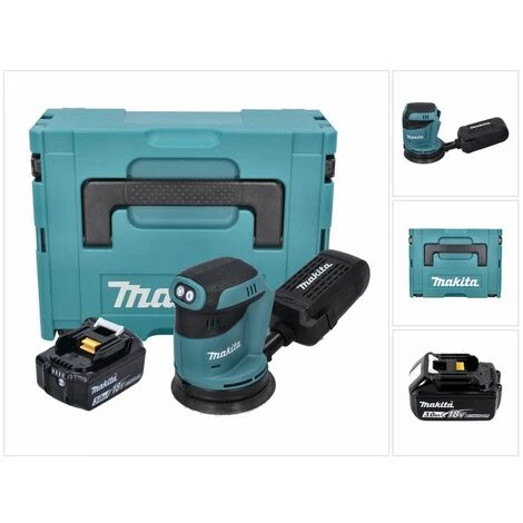 Makita DBO 180 F1J Ponceuse Excentrique Sans Fil 18 V - 125 Mm + 1x Batterie 3,0 Ah + Makpac - Sans Chargeur 3 Makita DBO 180 F1J Ponceuse Excentrique Sans Fil 18 V - 125 Mm + 1x Batterie 3,0 Ah + Makpac - Sans Chargeur
