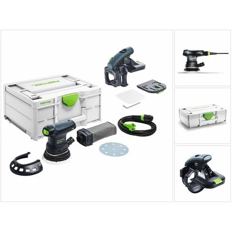 Festool ETS 125 REQ-Plus Ponceuse Excentrique 125 Mm 250 W + Aide Au Positionnement AH-ES-ETS/ETSC 43 - 92° + Coffret 3 Festool ETS 125 REQ-Plus Ponceuse Excentrique 125 Mm 250 W + Aide Au Positionnement AH-ES-ETS/ETSC 43 - 92° + Coffret