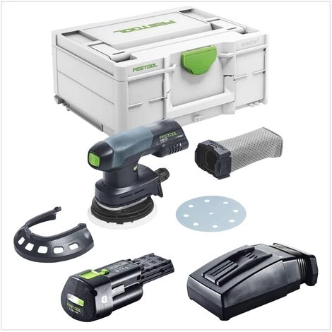 Festool ETSC 125 Ponceuse Excentrique Sans Fil 125 Mm, Sans Balai, 18 V + 1x Batterie 3,1 Ah + Chargeur + Coffret Systainer 4 Festool ETSC 125 Ponceuse Excentrique Sans Fil 125 Mm, Sans Balai, 18 V + 1x Batterie 3,1 Ah + Chargeur + Coffret Systainer – Image 2