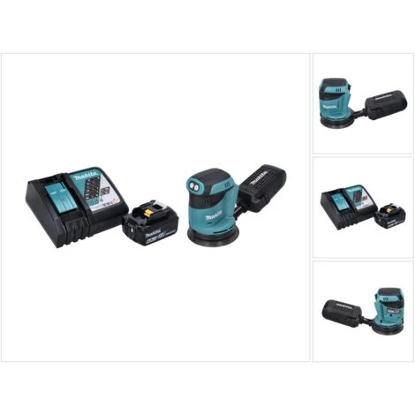 Makita DBO 180 RG1 Ponceuse Excentrique Sans Fil 18 V - 125 Mm + 1x Batterie 6,0 Ah + Chargeur 3 Makita DBO 180 RG1 Ponceuse Excentrique Sans Fil 18 V - 125 Mm + 1x Batterie 6,0 Ah + Chargeur