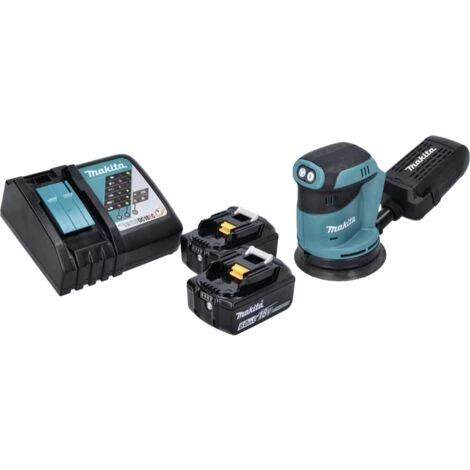 Makita DBO 180 RG Ponceuse Excentrique Sans Fil 18 V - 125 Mm + 2x Batteries 6,0 Ah + Chargeur 4 Makita DBO 180 RG Ponceuse Excentrique Sans Fil 18 V - 125 Mm + 2x Batteries 6,0 Ah + Chargeur – Image 2