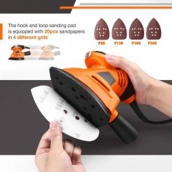 GIZCAM 12000 OPM Ponceuse électrique Avec 20 Papiers Abrasifs,pour Le Ponçage D'espaces Restreints Dans La Décoration De La Maison, Bricolage - PMS04A 9 GIZCAM 12000 OPM Ponceuse électrique Avec 20 Papiers Abrasifs,pour Le Ponçage D'espaces Restreints Dans La Décoration De La Maison, Bricolage - PMS04A -Ponceuse et polisseuse Soldes 67697291 3