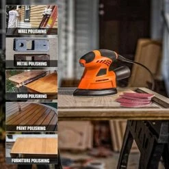 GIZCAM 12000 OPM Ponceuse électrique Avec 20 Papiers Abrasifs,pour Le Ponçage D'espaces Restreints Dans La Décoration De La Maison, Bricolage - PMS04A 11 GIZCAM 12000 OPM Ponceuse électrique Avec 20 Papiers Abrasifs,pour Le Ponçage D'espaces Restreints Dans La Décoration De La Maison, Bricolage - PMS04A -Ponceuse et polisseuse Soldes 67697291 5