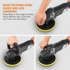 TODOT Polisseuse, Machine à Polir 1500W, Polisseuse Voiture 180/150 MM Tampon De Polissage, 6 Vitesse Variable Avec Affichage à Écran De LCD, Soft-Start, Poignée En D Et Poignée Latérale -PPGJ01A 9 TODOT Polisseuse, Machine à Polir 1500W, Polisseuse Voiture 180/150 MM Tampon De Polissage, 6 Vitesse Variable Avec Affichage à Écran De LCD, Soft-Start, Poignée En D Et Poignée Latérale -PPGJ01A -Ponceuse et polisseuse Soldes 67859302 3