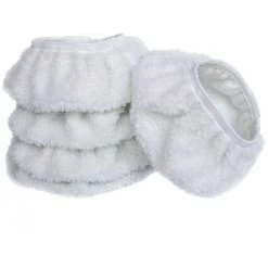 BF Couvertures De Polissage 10 Couvertures De Serviettes En Cuir Poli Couvertures En Polaire Couvertures En Tissu Outils De Cirage De Voiture Machine à Cirer Couvertures De Polissage 5-6 Pouces Blanc