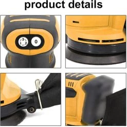 ASUPERMALL Polisseuse De Voiture électrique Sans Fil 3 Vitesses De Vitesse Machine De Polissage Automatique Réglable Rectifieuse De Cirage De Métal En Bois, Hôte -Ponceuse et polisseuse Soldes 68312125 4