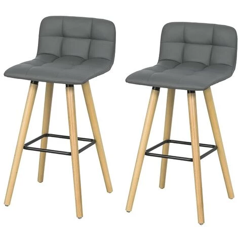 NOVA 2 X Tabourets De Bar Haut Avec Reproches Et Chaises De Dossier 3 NOVA 2 X Tabourets De Bar Haut Avec Reproches Et Chaises De Dossier