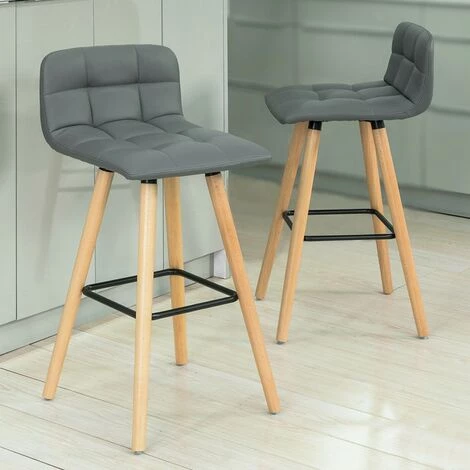 NOVA 2 X Tabourets De Bar Haut Avec Reproches Et Chaises De Dossier 6 NOVA 2 X Tabourets De Bar Haut Avec Reproches Et Chaises De Dossier – Image 4