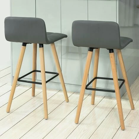 NOVA 2 X Tabourets De Bar Haut Avec Reproches Et Chaises De Dossier 7 NOVA 2 X Tabourets De Bar Haut Avec Reproches Et Chaises De Dossier – Image 5