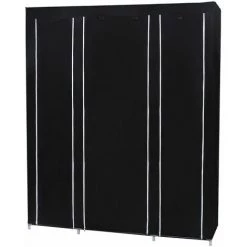 NOVA 12 étagères Armoire En Tissu Avec Vente Aux Enchères à 3 Notes Avec Roues Couleur : NOIR -Ponceuse et polisseuse Soldes 68563882 3