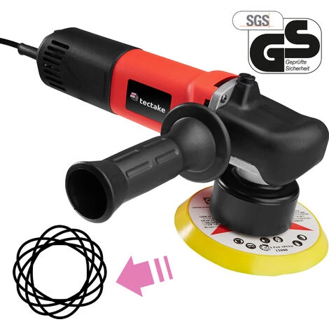 TECTAKE Machine à Polir Excentrique 2500 Et 6300 Tours Par Minute - Rouge 4 TECTAKE Machine à Polir Excentrique 2500 Et 6300 Tours Par Minute - Rouge – Image 2