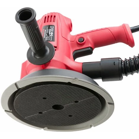 AREBOS Ponceuse Murale Pour Placo & Platre | 710W | Six Vitesses Réglables | Avec Aspiration Et 18 Pads De Ponçage | 1500-3000 Rpm - Rouge 4 AREBOS Ponceuse Murale Pour Placo & Platre | 710W | Six Vitesses Réglables | Avec Aspiration Et 18 Pads De Ponçage | 1500-3000 Rpm - Rouge – Image 2
