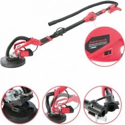 AREBOS Ponceuse Girafe | Ø 225 Mm | Barre Télescopique | Tête Pivotante (Double Pad) -Ponceuse et polisseuse Soldes 7557587 3