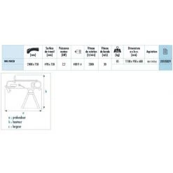 Sidamo - Ponceuse A Bande 2,2 Kw 2000 X 150 - Bg 1503 -Ponceuse et polisseuse Soldes 783307 2